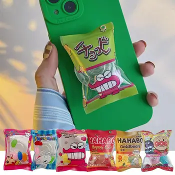 Gonflable Bonbons Téléphone Portable Stand De La Corée Ours Gommeux Support De Poignée Tok Titulaire Cola Simulation Snack-Sac De Téléphone Mobile Fondant Support