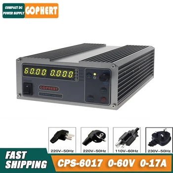 Gophert CPS 6017 Alimentation d'énergie de Commutation de Régulateurs de Tension 1000W 60V 17A 110V/220V Numérique Réglable de Laboratoire dans Multimètre