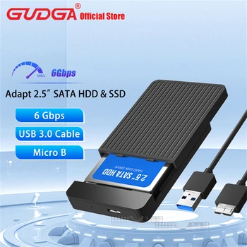 GUDGA Externe HD 2.5 disque dur SSD, Disque Dur Externe Case Boîtier 6Gbps 6 TO SATA vers USB 3.0/3.1 Boîtier du Disque Dur Adaptateur