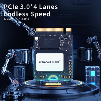 GUDGA M. 2 SSD 2230 NVMe 1 TO 512 GO PCIe Gen 3x4 Ssd pour la Vapeur Pont Microsoft Surface ProX Surface Interne Lecteur à État Solide ssd