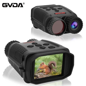 GVDA Mini Jumelles de Vision Nocturne de l'Appareil HD 1080P Infrarouge Numérique de Chasse Camping Télescope Zoom 4X plein air Lunettes de Vision de Nuit