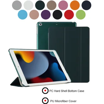 Génération de la Smart Cover Pour iPad Air 2 Air 1 Mini 1 2 3 4 5 6 Ultra Slim Cuir PU étui Translucide de PC Protecteur pour Apple