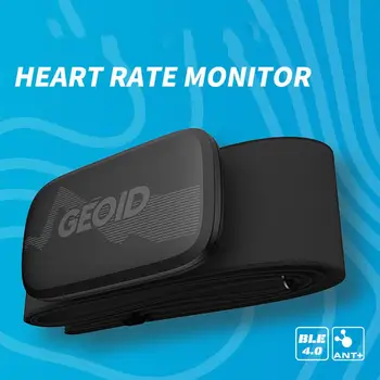 Géoïde Hs500 cardiofréquencemètre 30-240bpm Ip67 Étanche sans Fil Bluetooth-compatible Cyclisme Chronomètre Accessoires