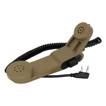 H250 Baofeng Kenwood Talkie-walkie 2 Broches Épaule Microphone Ptt Militaire Portatif de haut-Parleur Microphone