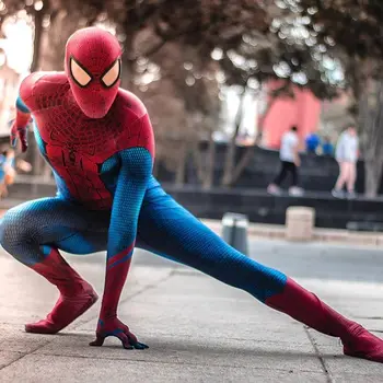 Halloween MenAdults/Enfants TASM Spiderman Costume de Cosplay de L'Incroyable super-Héros Zentai Costume Garçons Mâle Body