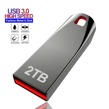 Haute Vitesse USB 3.0 2 TO Flash Métallique du Disque de 1 to Pen Drive Imperméable Flash Disk Mini Bâtons de Mémoire U Disque de 1 to/2 TO d'Entraînement de Stylo