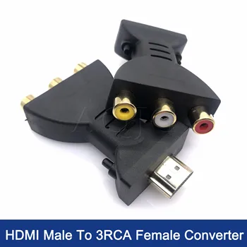 HDMI vers AV Convertisseur Haute définition HDMI vers AV 3rca Câble Adaptateur Connecteur HDMI vers AV Rouge Et Blanc Jaune