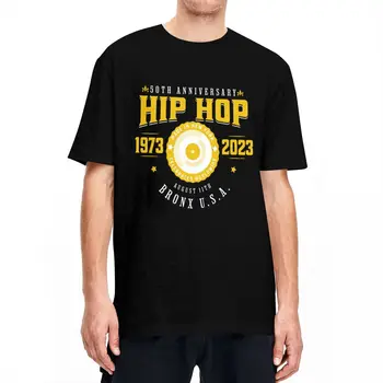 Hip-Hop 50e Anniversaire des Hommes T-Shirt la Musique Né en 1973 50 Ans Drôle Tees Crew Neck T-Shirt en Coton, Plus la Taille des Vêtements