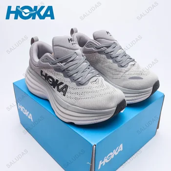 HOKA Hommes Baskets Bondi De 8 Amorti Léger de plein air Chaussures de Course du Marathon Trail Chaussures de Course Élastique Femmes Occasionnels Chaussures