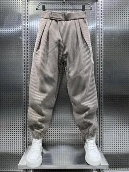 Hommes Pantalon à Rayures en Vrac Hip-Hop de vêtements de sport de Nouveaux Populaire Japonais Harajuku Pantalon de Marque de Luxe Harem pantalon en Molleton