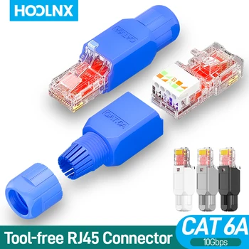 Hoolnx Outil Gratuit Connecteur RJ45, Outil Moins UTP CAT6, CAT6A Champ de Résiliation Fiche Modulaire pour la solidité de Brin Ethernet réseau Câble