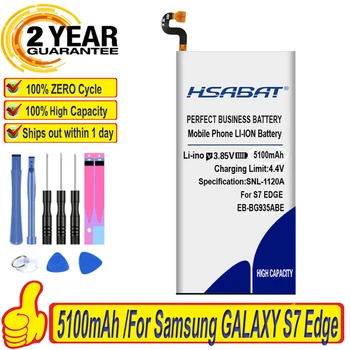 HSABAT EB-BG935ABE 5100mAh Batterie pour Samsung GALAXY S7 Bord G9350 G935F G935 G935FD G935W8 SM-G935F