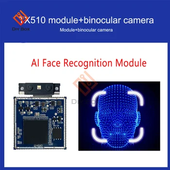 IA Reconnaissance de Visage Module Live de Détection d'Identification le Port de Communication Série avec Test de l'Écran Carte en 3D Caméra Binoculaire