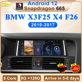 ID8 Qualcomm 8Core Pour BMW X3 X4 F25 F26 Voiture Lecteur Vidéo Android Auto Apple Carplay Voiture Système de Navigation Multimédia de l'Écran