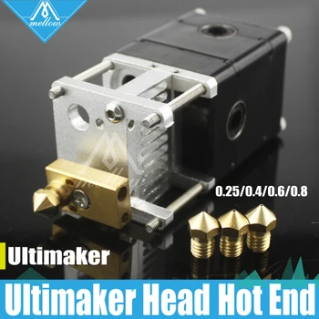 Imprimante 3D Heaterblock Ultimaker 2 + UM2 seul à la Tête de l'Extrudeuse Olsson bloc kit de Buses 0.25/0.4/0.6/0.8 mm HotEnd pour 1.75/3mm