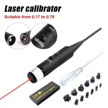 Infrarouge Mètre de Distance de Point Rouge Laser Bore Sighter Kit d'Étalonnage pour 0,17 - 0.78 Calibre Collimateur Calibrateur de 12 Adaptateur