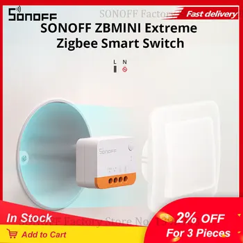 Itead SONOFF ZBMINI-L2 Zigbee BRICOLAGE Smart Switch Module Sans Fil Neutre Requis 2 sens de Contrôle Pour Ewelink Alexa Google Alice