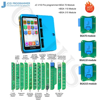 JC V1 PRO Programmeur Compatible avec les anciens modules de PRO1000S V1SE pour l'Écran de l'iPhone Ton Vrai Visage de l'ID de la Batterie des Vibrations de Réparation