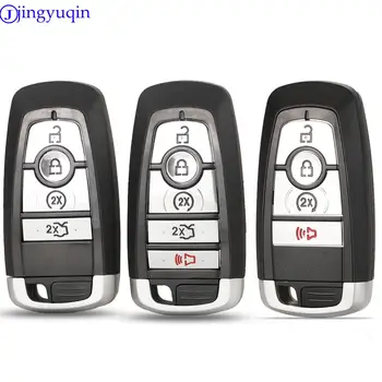 jingyuqin 3/4/5 Boutons de la Télécommande Coque de Clé de Voiture Pour Ford Fusion Mondeo Mustang Explorer Edge 2015 2016 2017 2018 Fob Shell Protéger