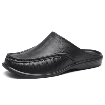 JUMPMORE Hommes EVA Chaussures de Glisser Sur les Chaussures de Marche des Hommes de la Moitié des Pantoufles Confortables Chaussons Souples Size40 - 47
