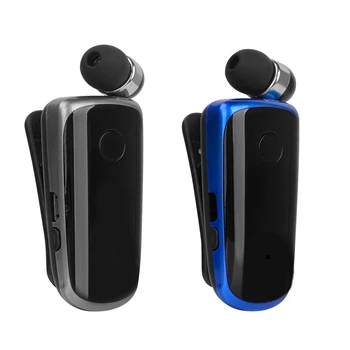 K39 Oreillette sans Fil Bluetooth Écouteurs avec Microphone RSE Puce Dans l'Oreille Alerte Vibreur Usure Clip Mains Libres Écouteurs