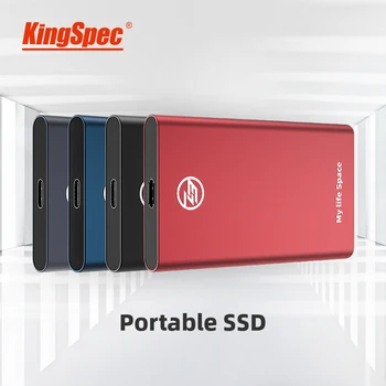 KingSpec Externe SSD 120g de 240 GO 480 go 960g Portable SSD, 2TO Disque Dur hdd de 1 to Type-C USB3.1 Disque Dur hd USB3.0 pour ordinateur portable