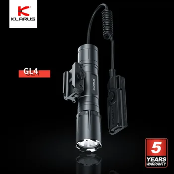 Klarus GL4 Lampe de poche Compacte/Fusil de la Lumière, de Tactique/Extérieur Double Modes, 3300 Lumens avec Commutateur à Distance,21700 Batterie Rechargeable