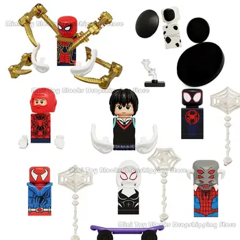 KT1069 Disney Merveilles de Spider-Man Anime les Héros des Briques de Poupées Mini Action Figures Jouet Blocs de Construction Assembler des Jouets, des Cadeaux d'Anniversaire