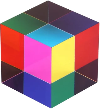 L40 Kbxlife Couleur Mixte Cube de Différentes tailles Pour la Maison Ou le Bureau Jouet d'Apprentissage en Sciences de Cube de Pâques Prisme de Bureau de Jouets à la Maison de l'Ornement