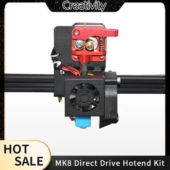 La créativité MK8 Mise à niveau de l'Entraînement Direct de l'Extrudeuse Hotend Kit Imprimante 3D de Pièces Métalliques 12V/24V 40W Pour Ender3/CR 10s/ CR-10