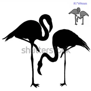 La Découpe De Métal Meurt Couper Moule Animal Flamingo Décoration De Papier De Scrapbooking Couteau De La Lame De Moule De Poinçon De Pochoirs