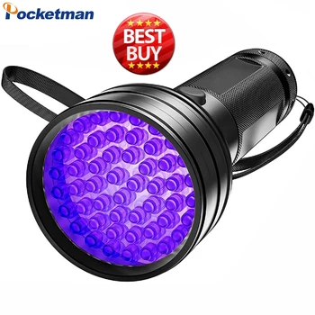 La lampe-Torche UV de la Lumière Noire Ultraviolet Blacklight Lampe de poche pour Animaux de compagnie l'Urine de Détection à Sec les Taches de punaises de Lit Scorpion