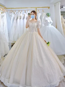 La Lumière De Mariée Simple Robe De 2023 Nouvelle Princesse Robe De Mariée Brillante Robe De Bal Robe De Mariée Vestido De Noiva