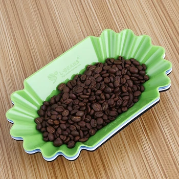 La Plaque de plastique de grains de Café Snack-Assiette Ovale Dessert Plateau de Fruits de la Vaisselle de pique-Nique pour la Fête de Mariage de Bonbons à la présentation de produits Alimentaires