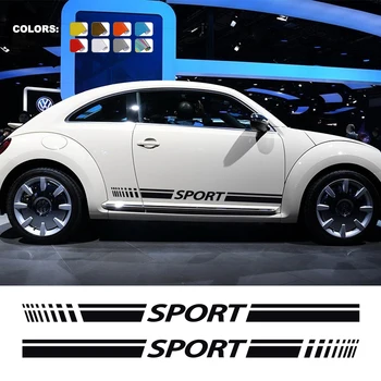 La voiture du Côté de la Porte des Autocollants Pour Volkswagen Vw Beetle Auto Tuning Accessoires Graphiques de Sport, de BRICOLAGE Style de Ligne de Vinyle Autocollants de Décoration