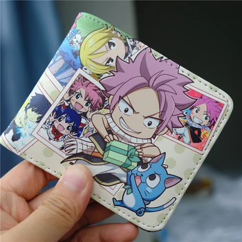 L'Anime Fairy Tail Portefeuille d'unité centrale avec la Carte d'identité du Titulaire de Femmes, d'Hommes Natsu Dragion Courte Bi-fold porte-Monnaie de Poche de l'Argent Clip portefeuilles Cadeau