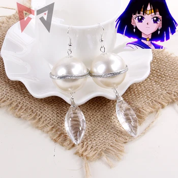 L'Anime Sailor Saturne Cosplay insigne de cosplay boucles d'oreilles pour le Jeu d'Halloween Party