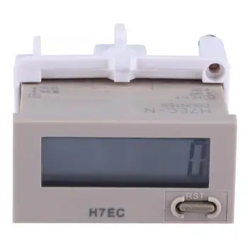 LCD Compteur Numérique H7EC-N Sans Tension d'Entrée Numérique Électrique Compteur Totalisateur À 8 Chiffres LCD Écran d'Affichage
