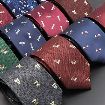Le nouveau Mode de 8cm Hommes Floral Cravate imprimé Animal Jucquard Cravate Costume Hommes d'Affaires de la Fête de Mariage Formel, Cravates Foulard Cadeaux