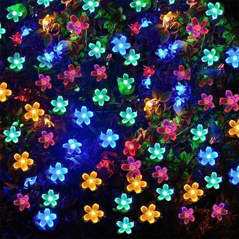LED Fleurs Fée des Lumières de 2M 5M 10M MENÉ d'Intérieur de la Chaîne de Lumières de Jardin, Arbre de Noël Guirlande de Vacances Maison Décoration de la Chambre de la Batterie