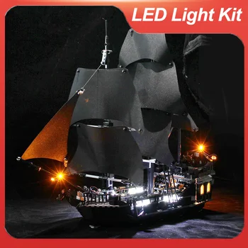 Led Kit d'éclairage Pour 4184 Black Pearl, Pirates Des Caraïbes la Construction de Navires de Bloc d'Éclairage (Seulement la Lumière de LED, Pas de Bloc Kit)