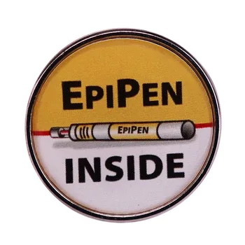Les Alertes médicales EpiPen à l'Intérieur de la Broche et de l'Émail Broche pour les Médecins et les Infirmières, la Décoration de Bijoux