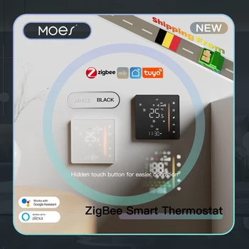 Les critères d'efficacité Zigbee Thermostat régulateur de Température ambiante de l'Eau/Électrique Chauffage au Sol Chaudière à Gaz, l'Humidité Tuya Travailler avec Alex 5A16A