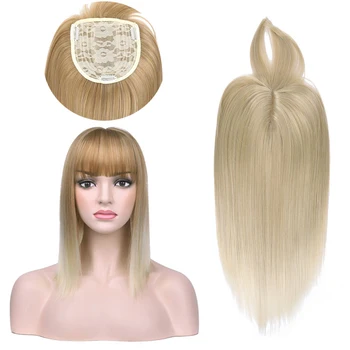 Les femmes de l'Ombre d'Extension de Cheveux Clip Bang Longue ligne Droite Synthétique Morceau de Cheveux à Haute Température Fibre