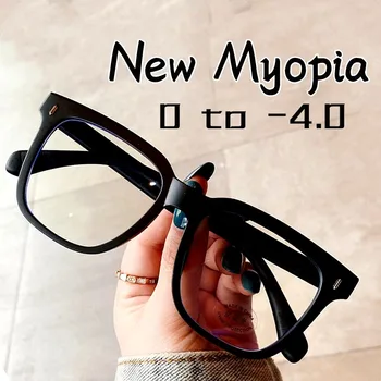 Les femmes fahsion conception de la myopie lunettes unisexe vintage bleu de blocage de la lumière eyewear nouvelle tendance près de lunettes de vision