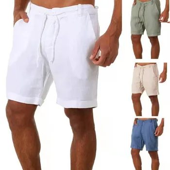 Les nouveaux Hommes de Printemps Casual des Poches de Pantalon Shorts de Boutons Court Culturisme Hommes-Hommes Shorts de Coton Linge de Running Shorts Bermudas