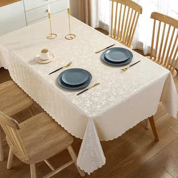 Linge de Table en tissu de style Européen, imperméable à l'eau, résistant à la brûlure, résistant à l'huile, et de laver gratuit table rectangulaire mat