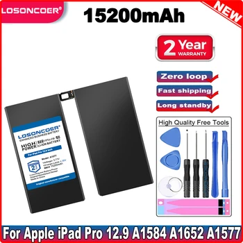 LOSONCOER 15200mAh A1584 A1652 A1577 Tablette batterie Pour iPad Pro de 12,9 pouces Batterie de Remplacement Pile de Bonne Qualité