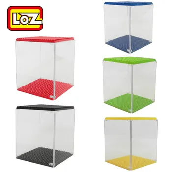 LOZ Mini-Qute d'affichage 3D cas de bloc de diamant cube en plastique blocs de construction jouets de briques de jouets éducatifs pour enfants
