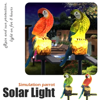 L'Énergie solaire LED Lumière Perroquet Oiseau Lampe Avec Clip Lumières de la Nuit pour l'Extérieur, Chemin de Jardin Ornement de Jardin de Lumière à la Maison Parrot Lumières